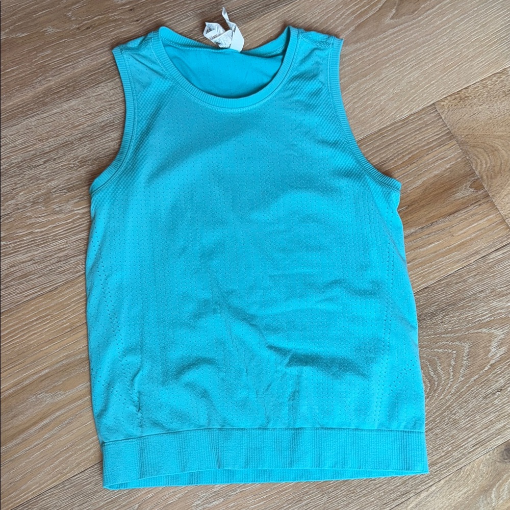 Athleta Aqua Blue Activewear Top